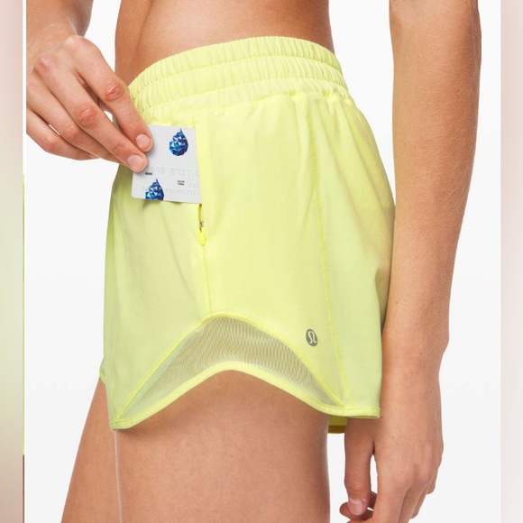 #151 Lululemon Hotty Hot Short II *Long 4Florid Flash Sz 10Tall